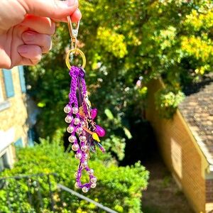 Set of 5 charms bag key phone Halloween witch theme gift for her